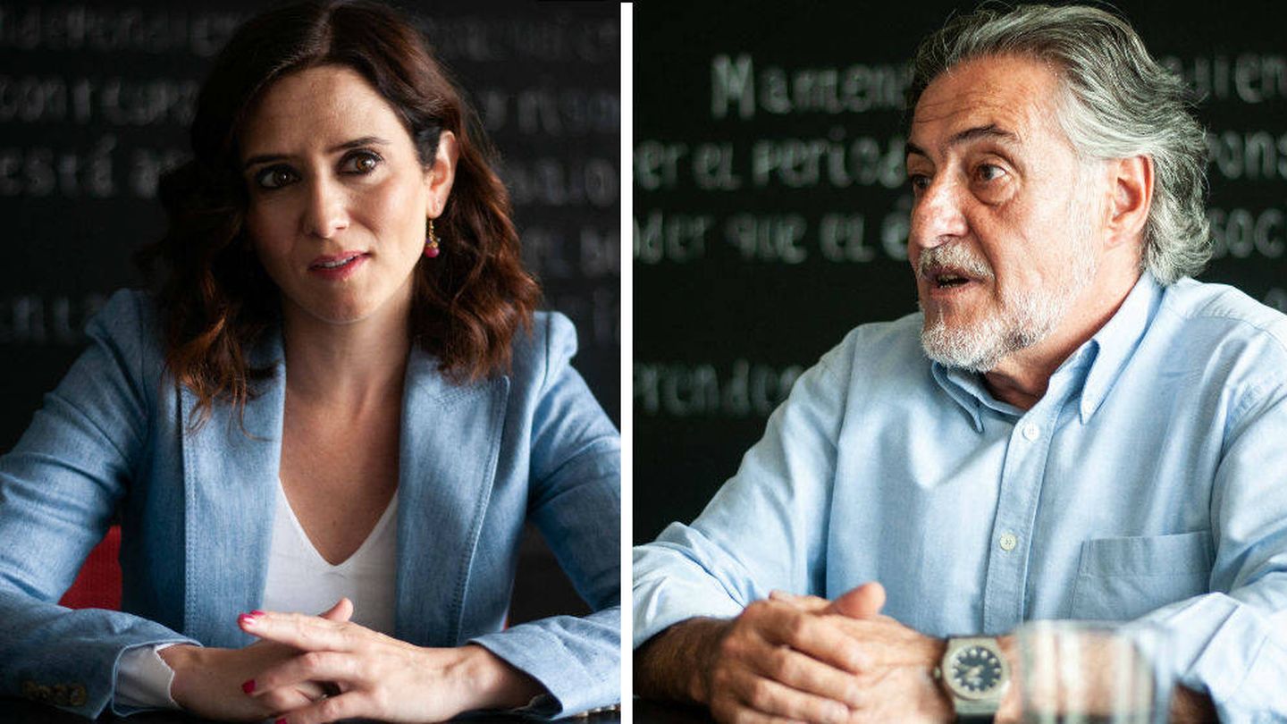 Entrevistas a Isabel Díaz Ayuso y Pepu Hernández en El Confidencial (Fotos de El Confidencial)