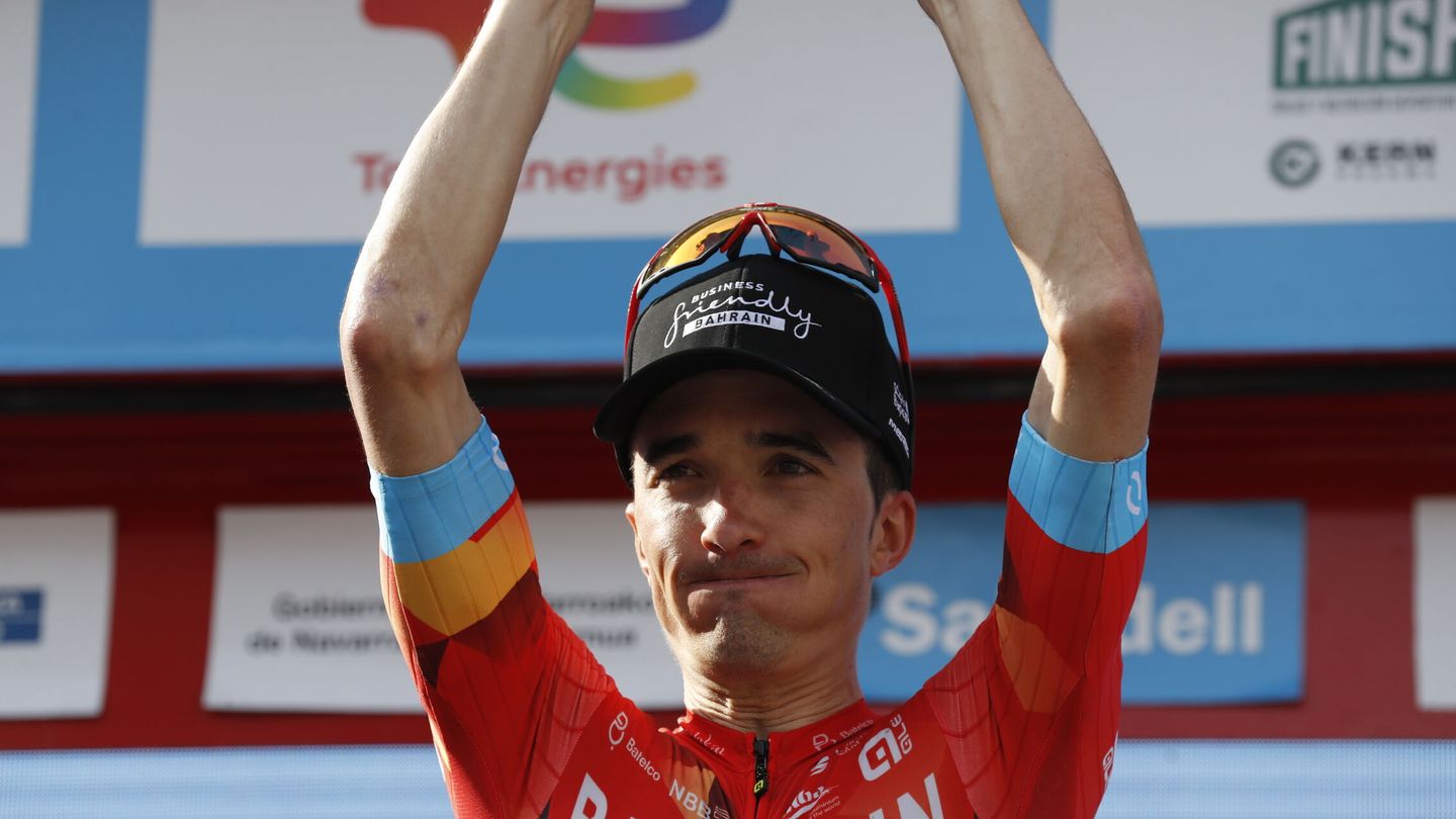 Pello Bilbao, tras una etapa de la Vuelta al País Vasco. (EFE/David Aguilar)