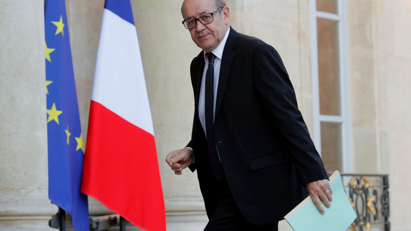 Jean-Yves Le Drian, hasta ahora ministro de Defensa y posible primer ministro, en abril de 2017. (Reuters)