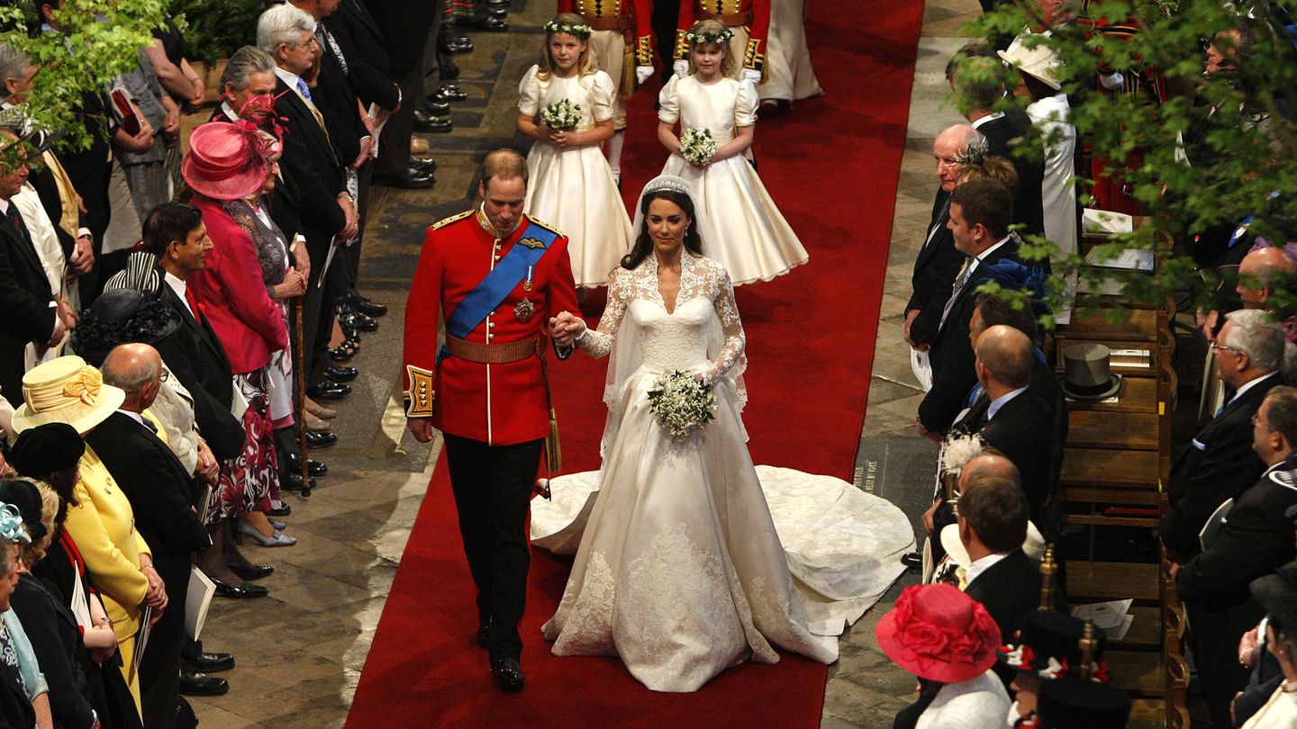  Un instante de la boda de los duques de Cambridge. (Getty)