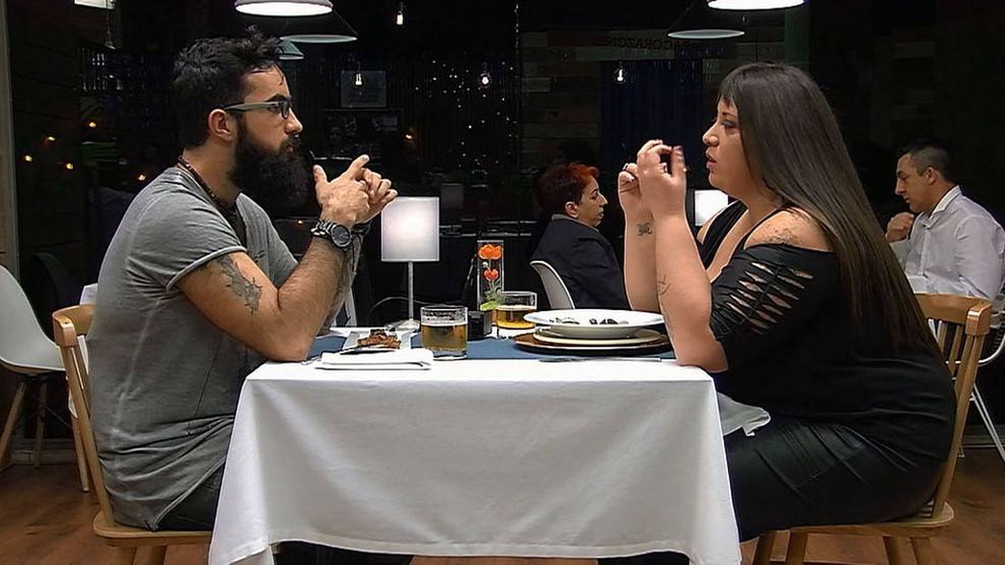 Fabio y Silvia, una cita muy sexual en 'First Dates'. (Cuatro)