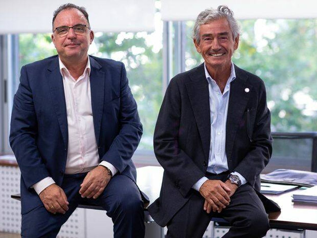 Foto: El CEO de Konecta, Jesús Vidal, y el presidente, José María Pacheco. (EFE)