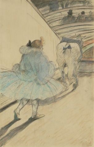 Dibujo de Toulouse- Lautrec, 'En el circo: entrada en pista', de 1899