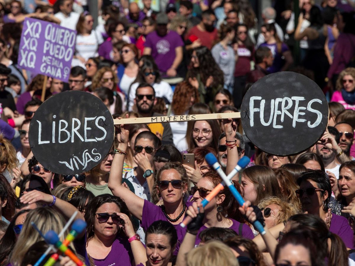 Foto: Manifestación del Día de la Mujer. (EFE/Marcial Guillén)