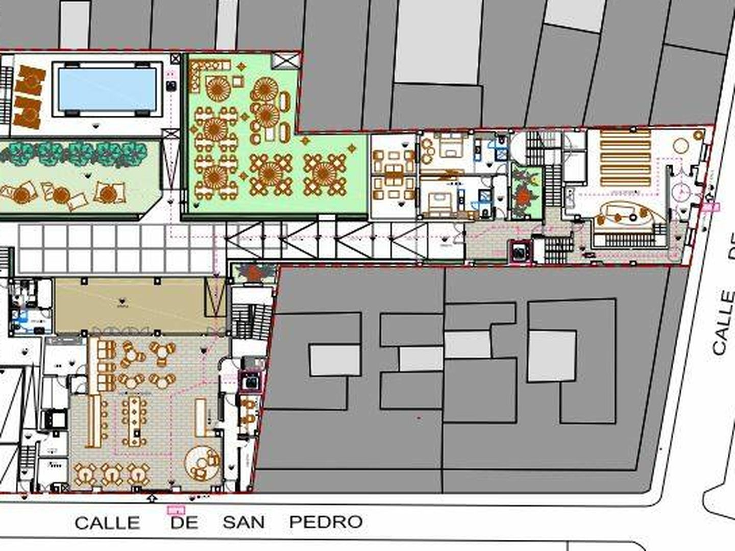 El futuro hotel tendrá jardín y piscina. (Ayuntamiento de Madrid)