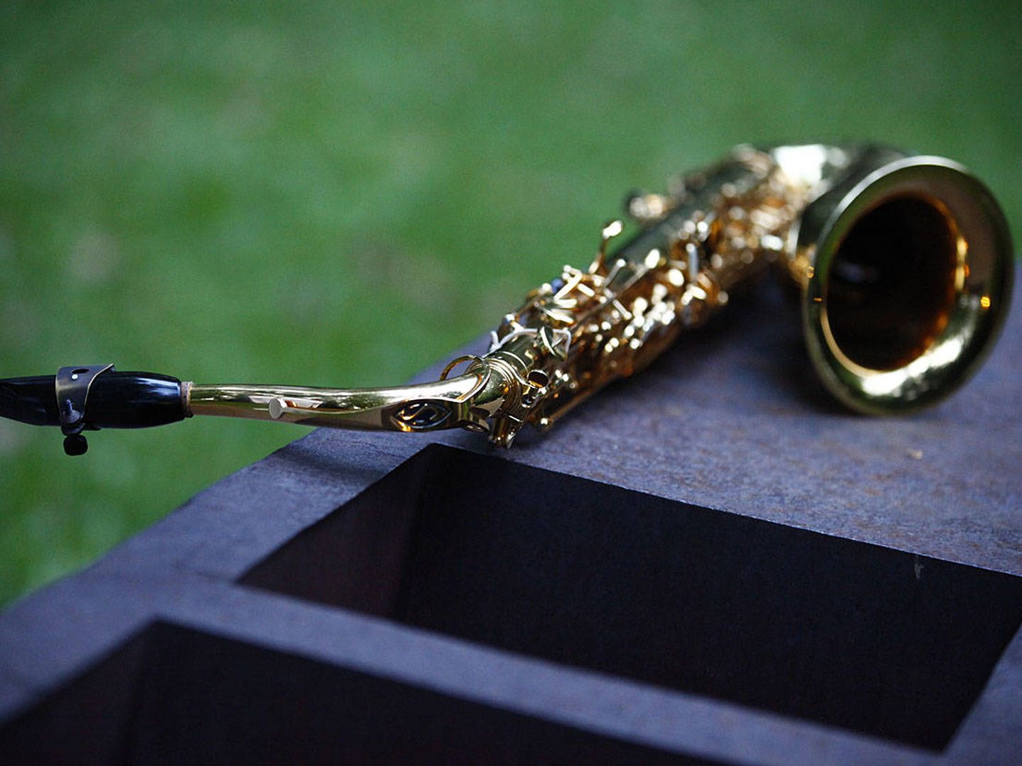 Un saxofón de Sigma Project en el Chillida Leku. (Aitor Izaguirre)