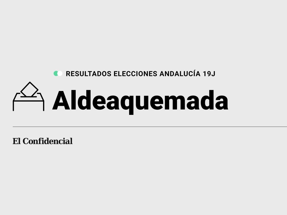 Foto: Resultados en Aldeaquemada, Jaén, de las elecciones de Andalucía 2022 este 19-J (C.C./Diseño EC)
