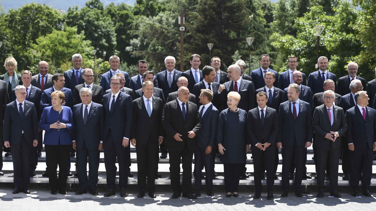 Los líderes europeos reunidos en Sofía. (Reuters)
