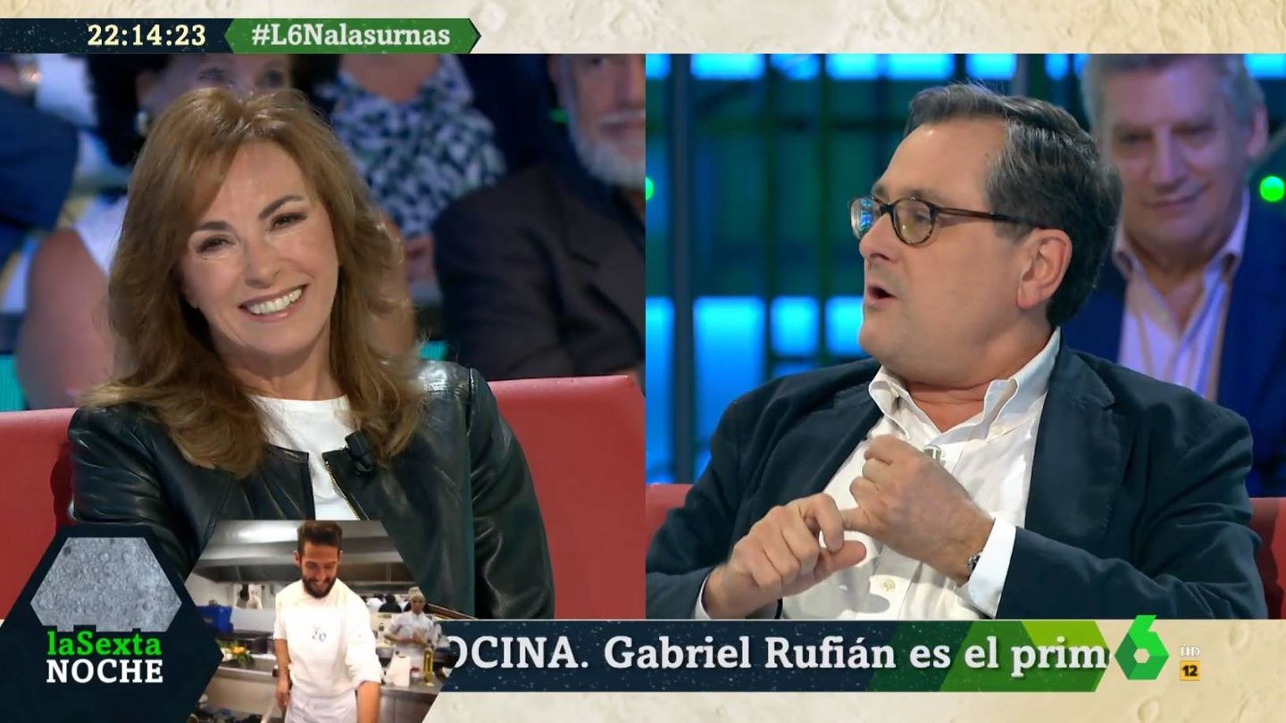 Angélica Rubio y Marhuenda, en 'La Sexta noche'. (Atresmedia).