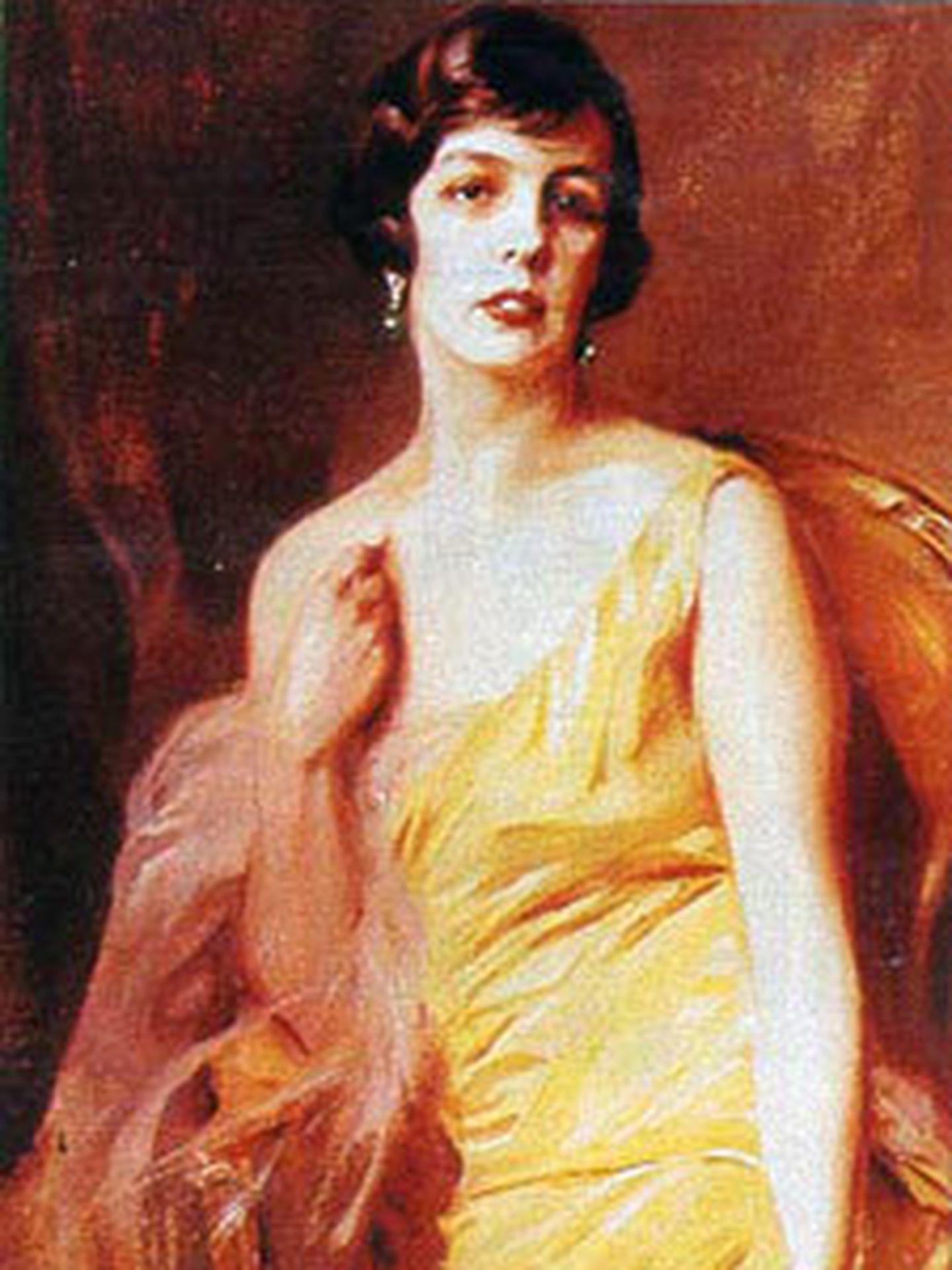 Retrato de la princesa Carlota de Mónaco, de Philip de László. (Palacio del Príncipe de Mónaco)