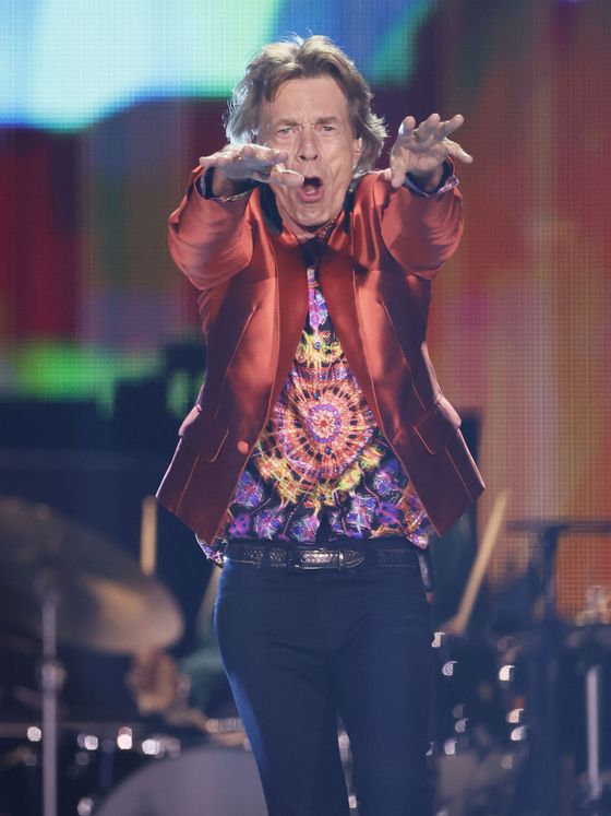 Mick Jagger, durante el concierto ofrecido   en Madrid dentro de su gira europea 'Sixty'. (EFE/Juanjo Martín) 