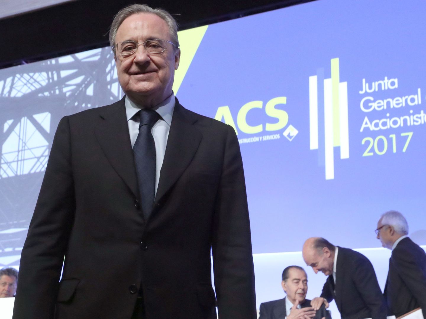 El presidente de ACS, Florentino Pérez, a su llegada a una junta de accionistas de la compañía. (EFE)