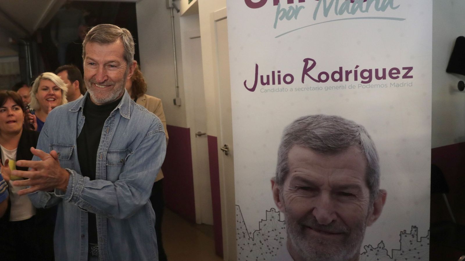 Foto: El ex Jemad Julio Rodríguez, durante un acto de campaña de su candidatura. (EFE)