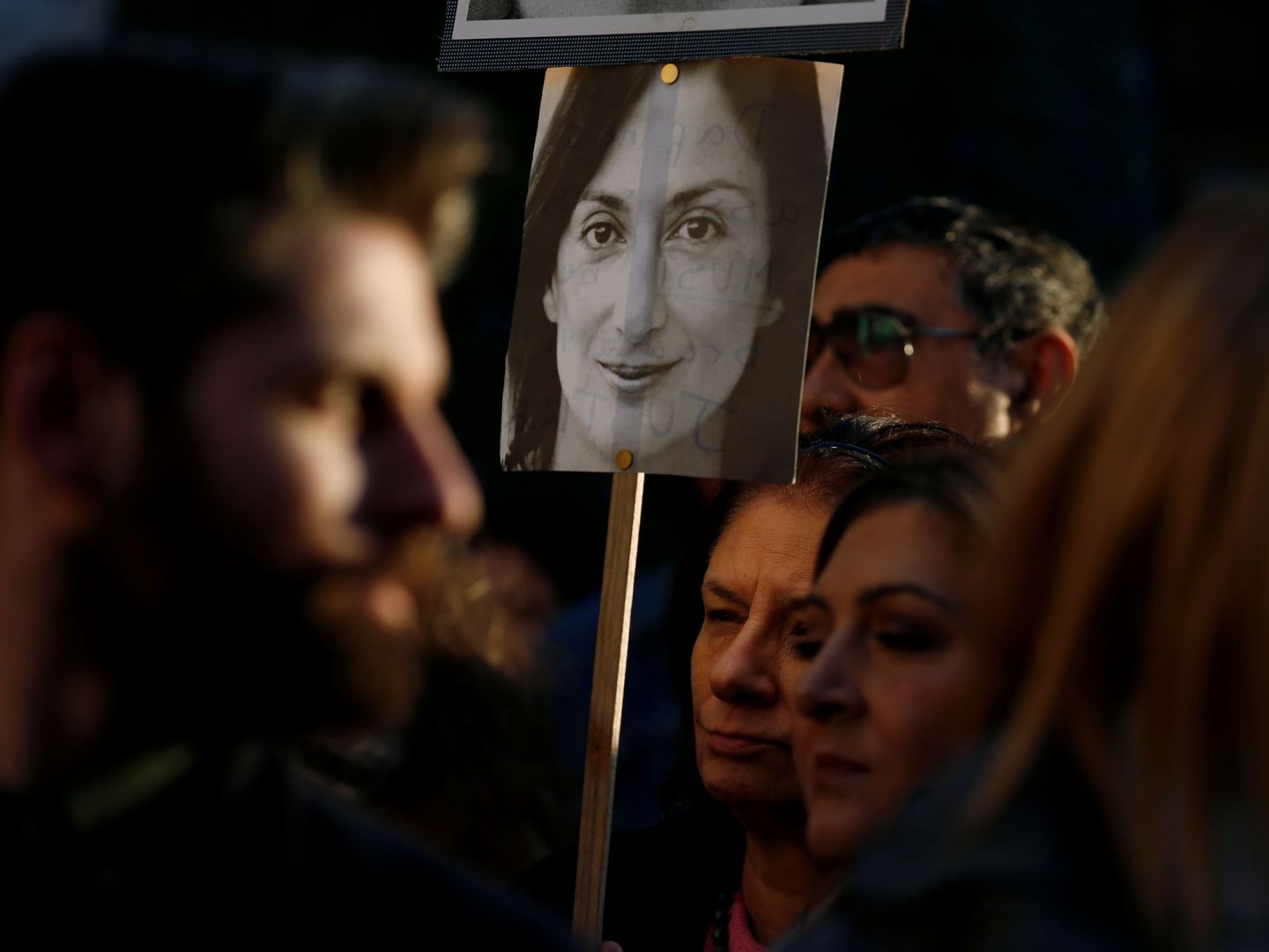 Una protesta por el asesinato de Daphne Caruana en Malta. (Reuters)