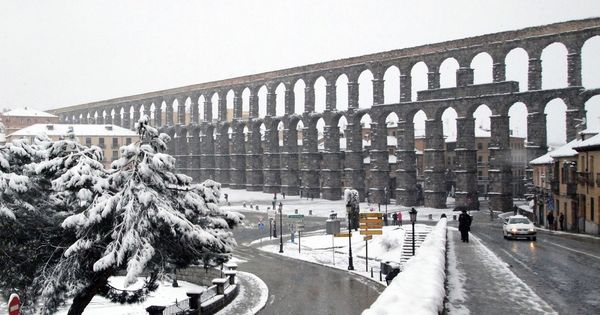 Foto: La nieve caída en Segovia estas semanas podría haber provocado el desprendimiento. (EFE)