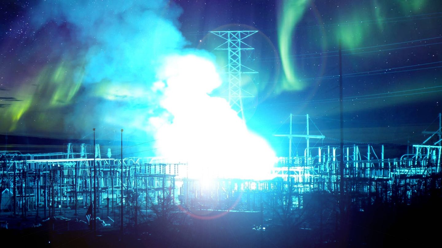 Una explosión en un transformador de alta tensión.
