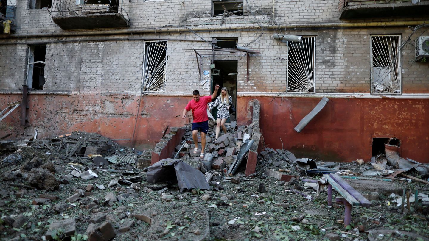 Bombardeo en la región de Donetsk. (Reuters/Ammar Awad)
