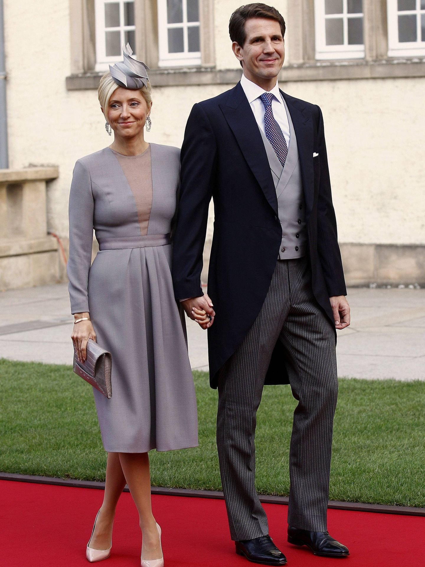 Los príncipes Marie-Chantal y Pablo de Grecia, en una boda, en una imagen de archivo. (EFE)