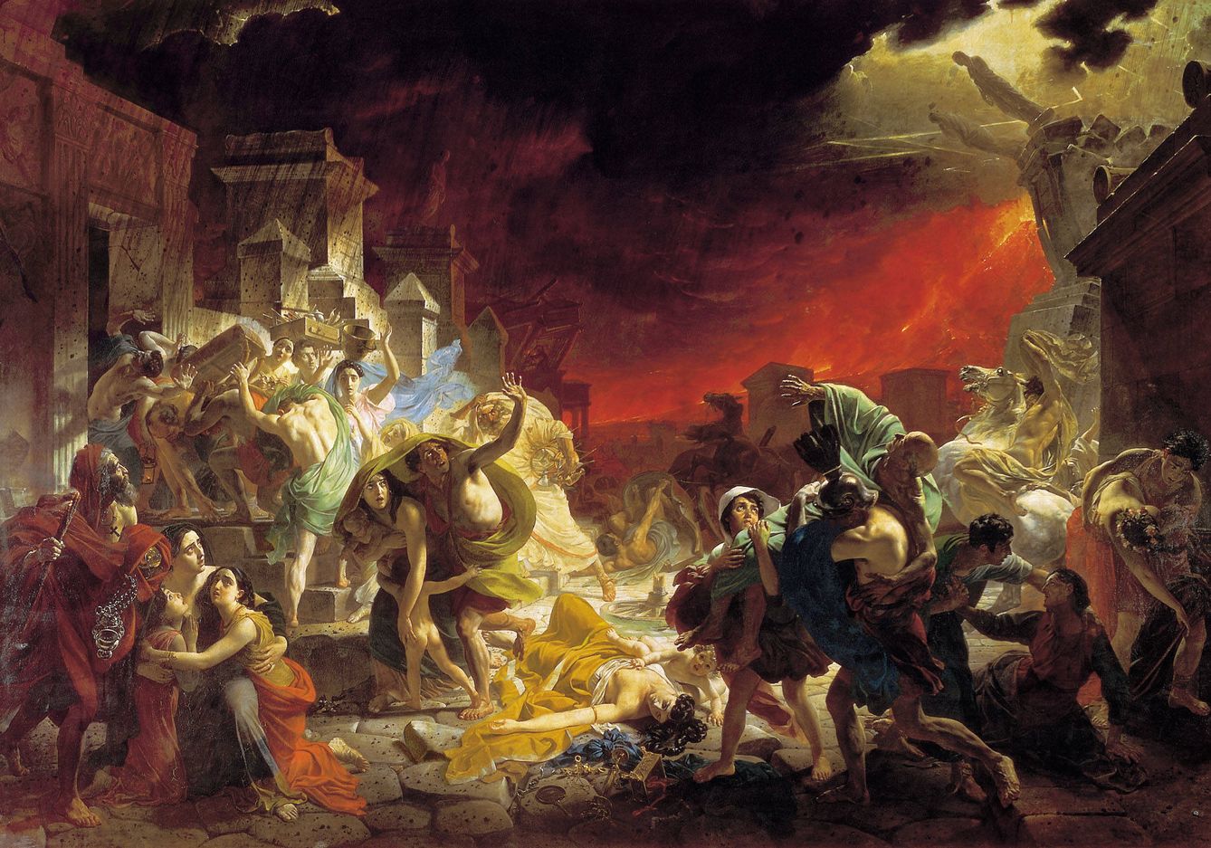 'El último día de Pompeya', cuadro de Karl Briulov.