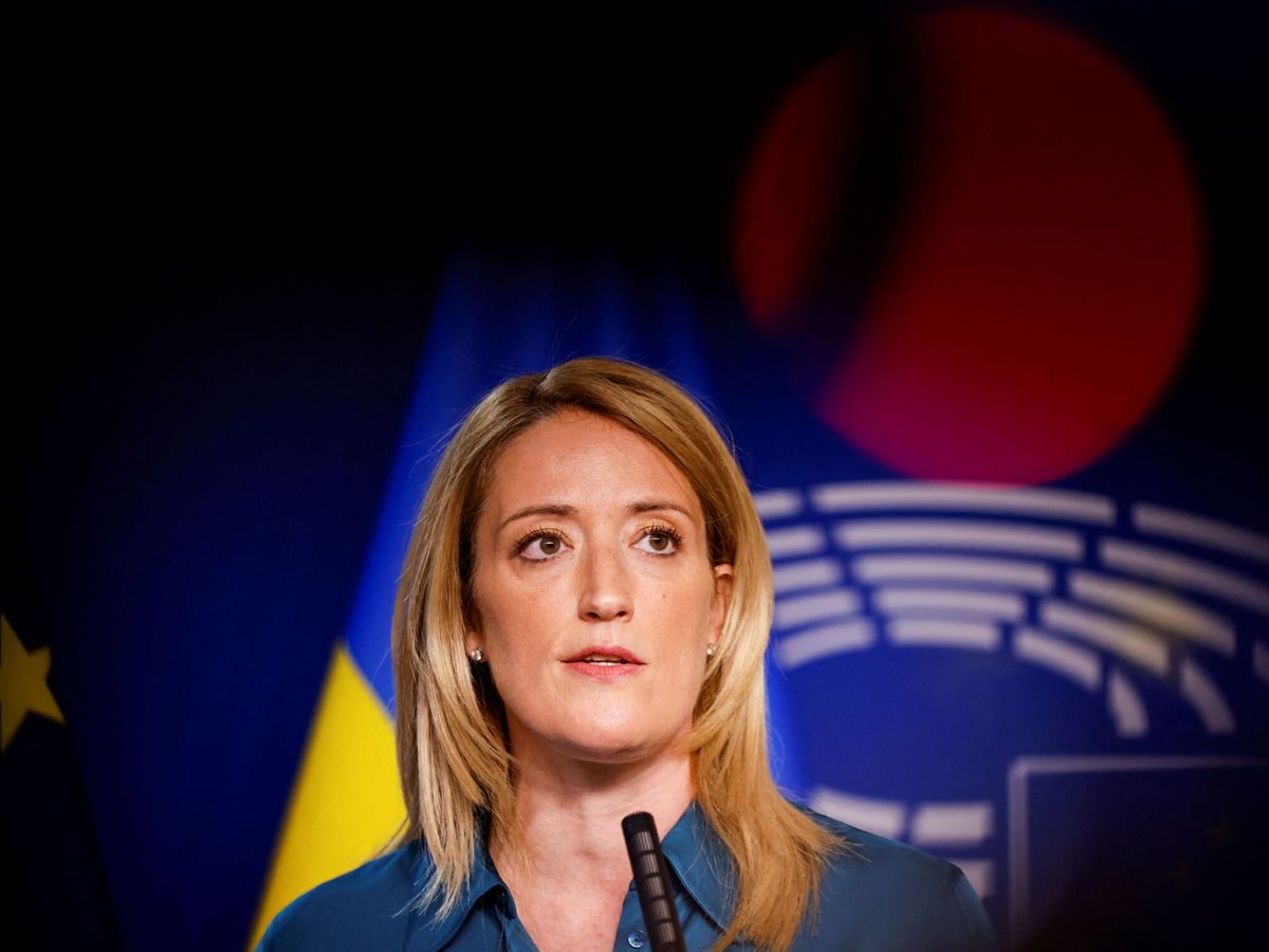 Foto: Presidenta del Parlamento Europeo, Roberta Metsola. (Reuters/Johanna Geron)
