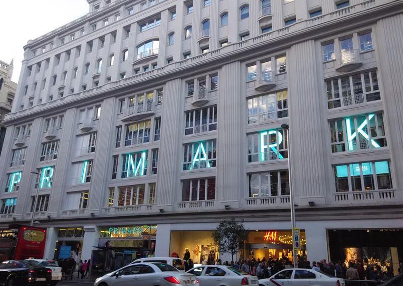 Foto: Edificio de Primark en la Gran Vía de Madrid.
