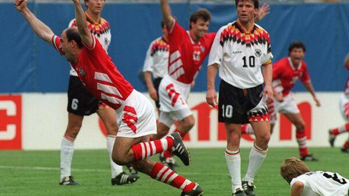 La Alemania unificada, eliminada en cuartos por Bulgaria en 1994. (Fifa)