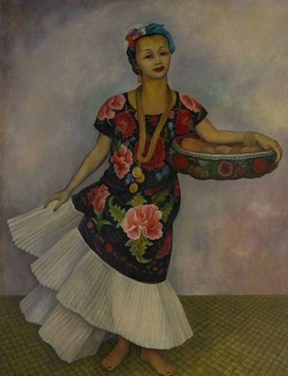 Lola Olmedo pintada por Diego Rivera (Foto: Museo Dolores Olmedo)