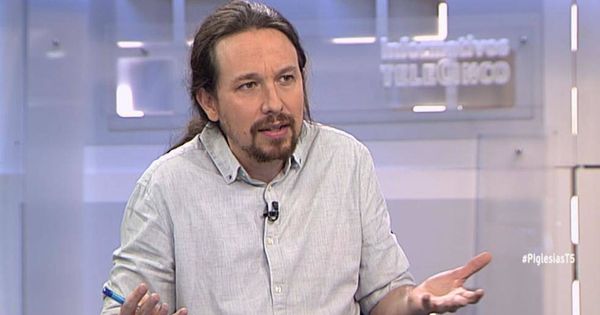Foto: Pablo Iglesias, el pasado lunes en televisión. (Mediaset)