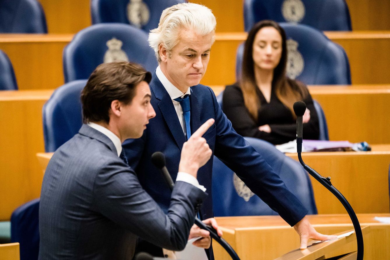 Thierry Baudet y Geert Wilders. (EFE)