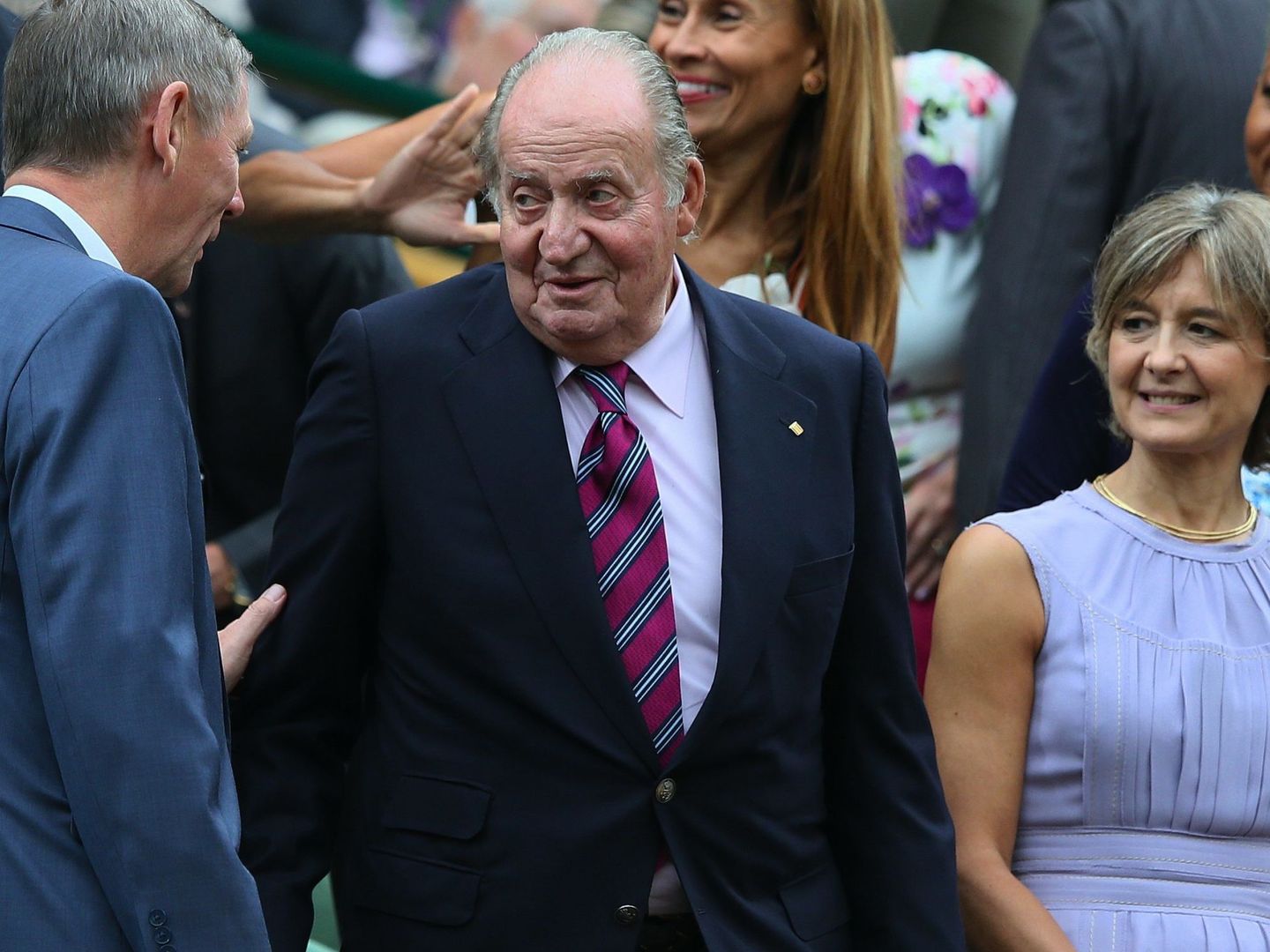El rey emérito Juan Carlos I en la final de Wimbledon 2017. (Imagen: Cordon Press)