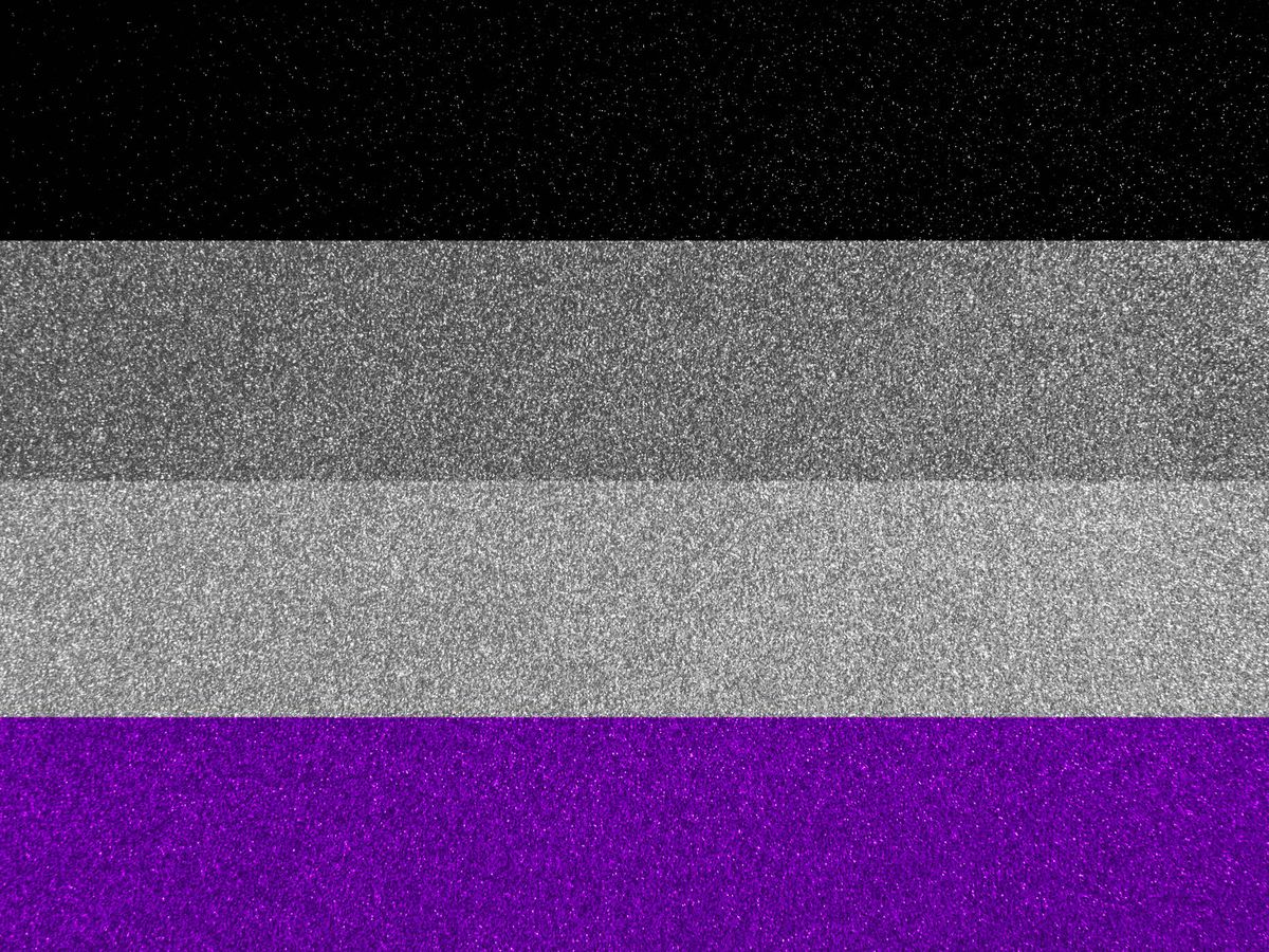 Foto: Bandera del movimiento asexual. (iStock)