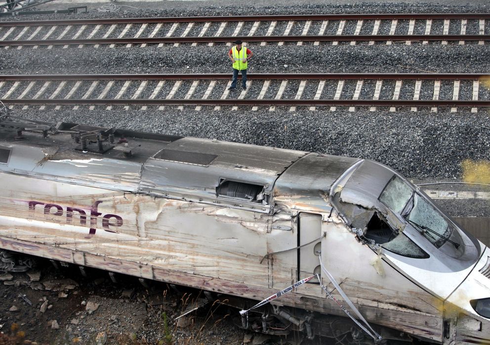 Foto: Accidente de tren en Santiago de Compostela