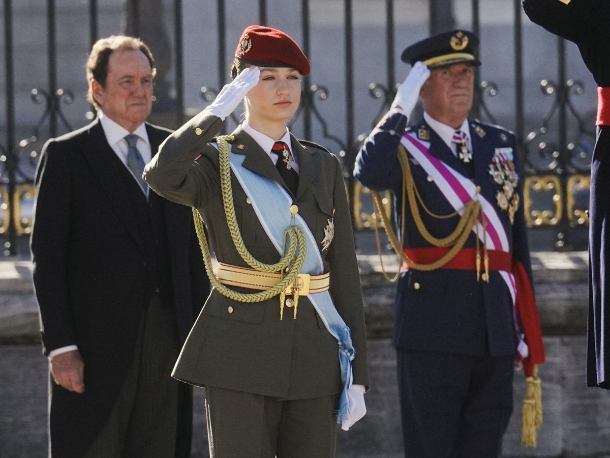 Foto: La princesa Leonor, durante la Pascua Militar en el Palacio Real. (EFE)