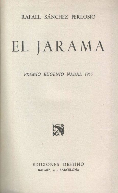 Primera edición de 'El Jarama' (1955).