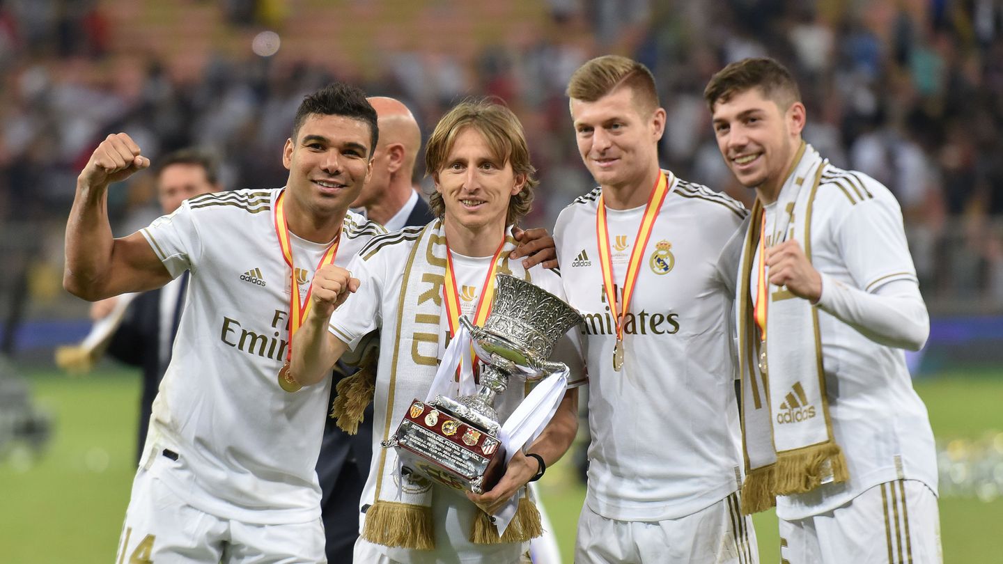 Casemiro, Modric, Kroos y Valverde. (Reuters/Waleed Ali)   