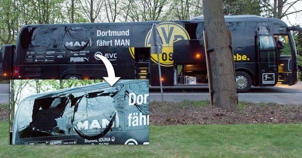 Foto: Así quedó el autobús de Borussia Dortmund tras el ataque con explosivos