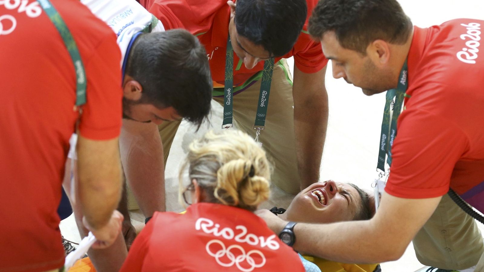 Foto: Las muecas de dolor de Hoskins. (Paul Hanna/Reuters)