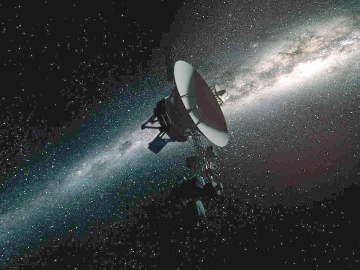 Foto: Recreación de la Voyager 1 surcando el espacio profundo (NASA)