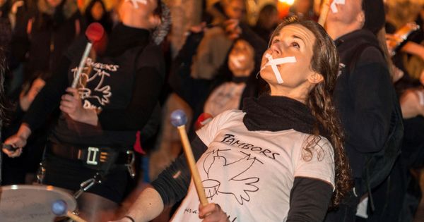 Foto: Protesta en Palma de Mallorca por la libertad de expresión. (EFE)