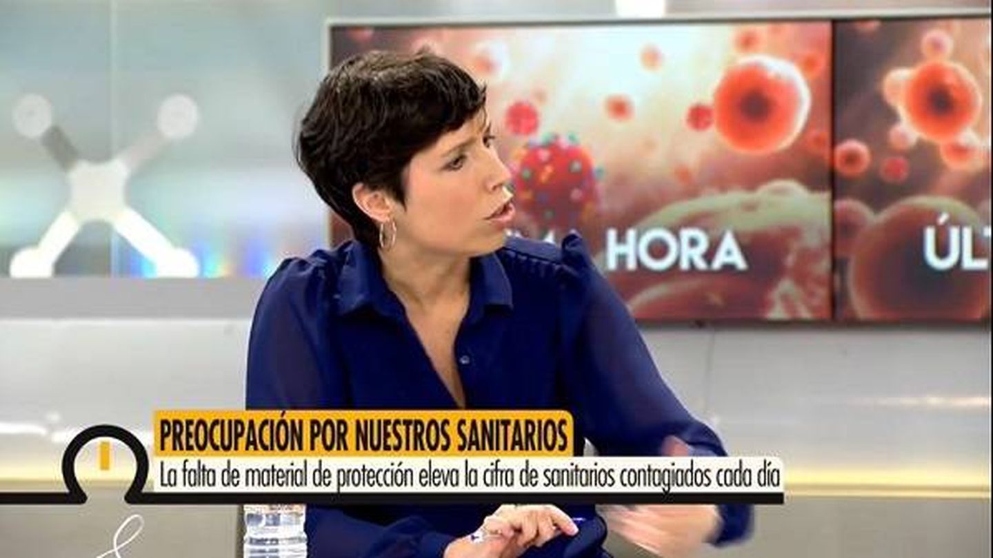 Marta Nebot, en 'Ya es mediodía'. (Telecinco)