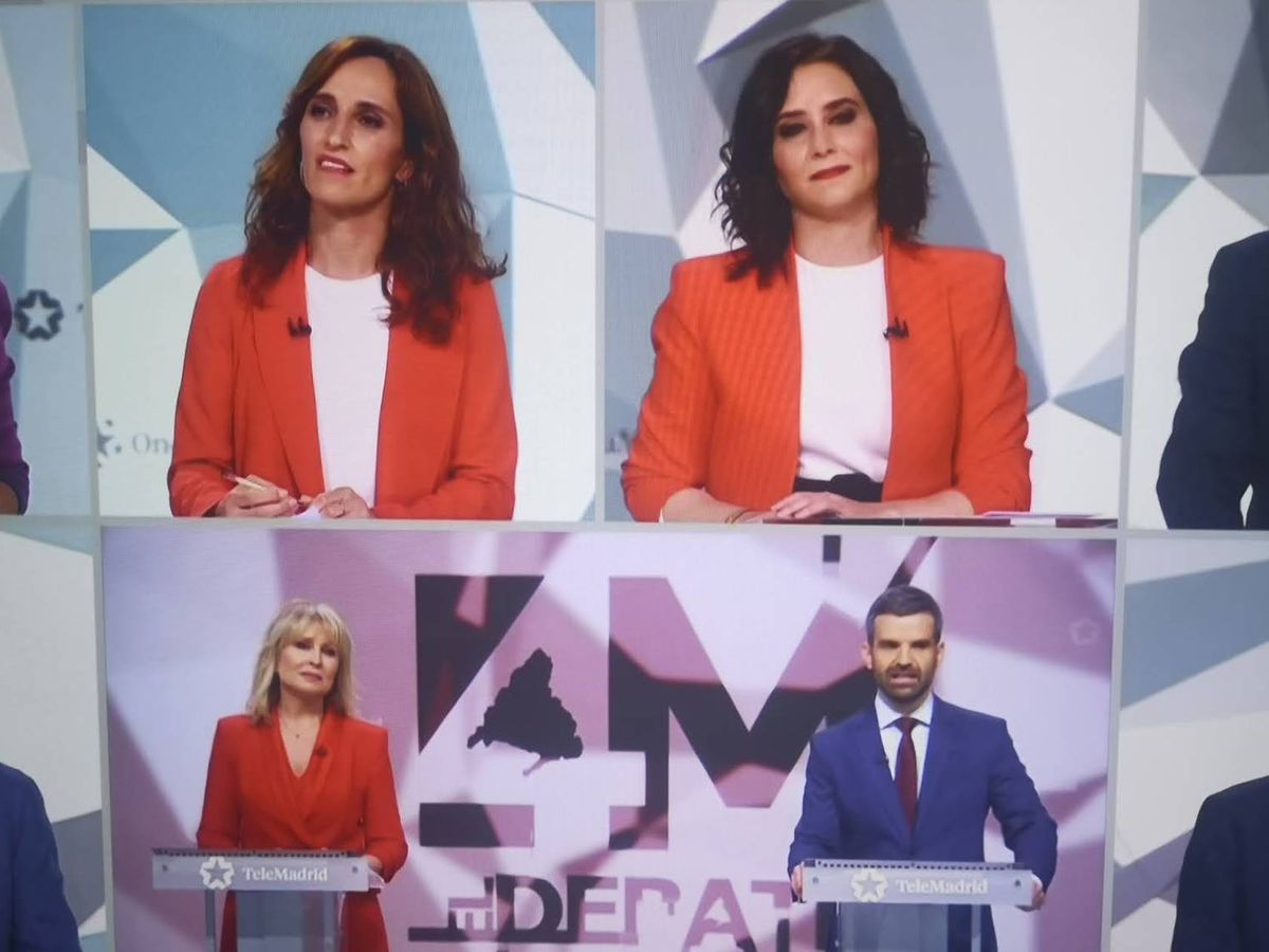 Foto: Imagen del debate en Telemadrid.