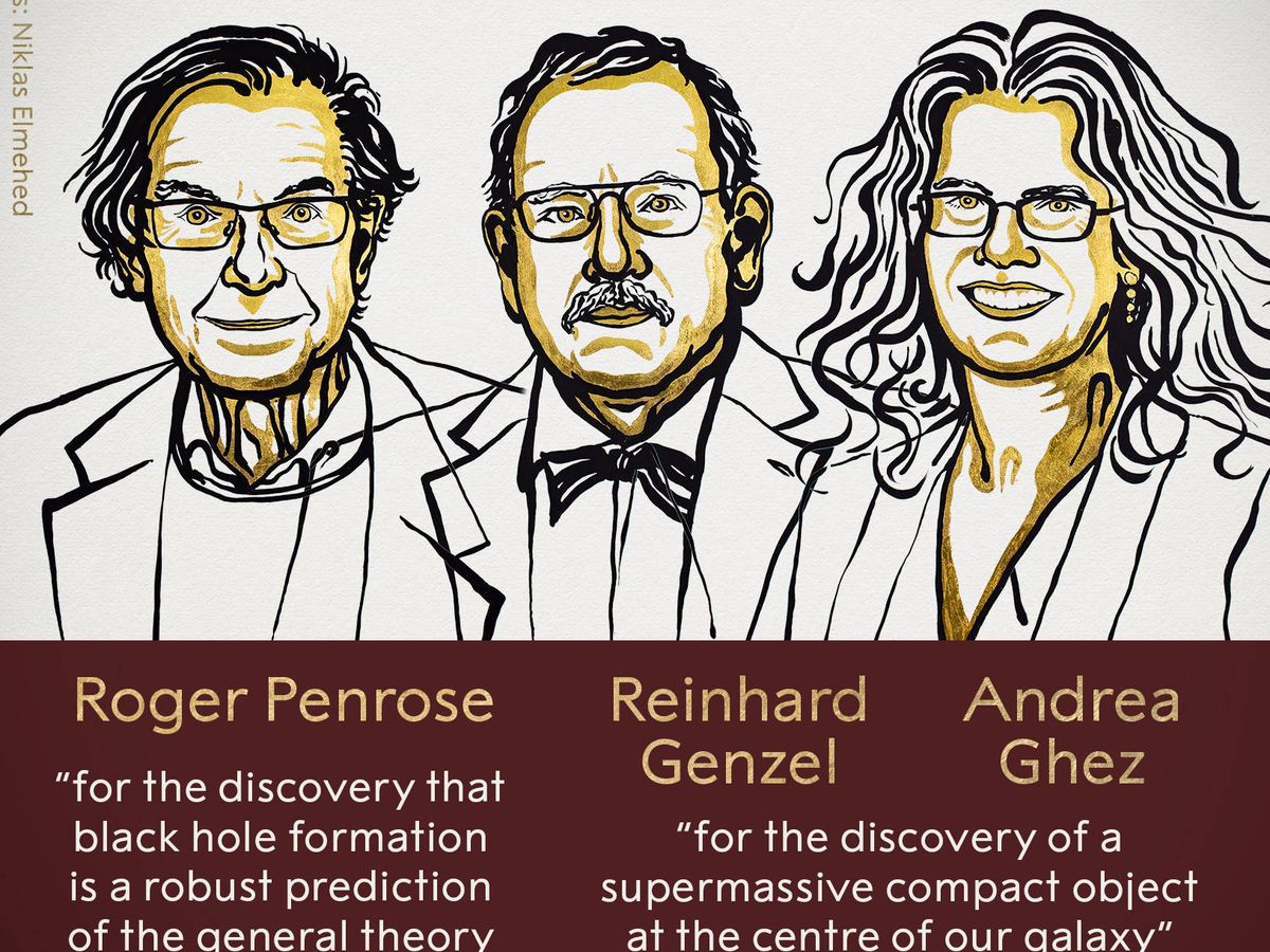 Foto: Ganadores del Premio Nobel de Física 2020.