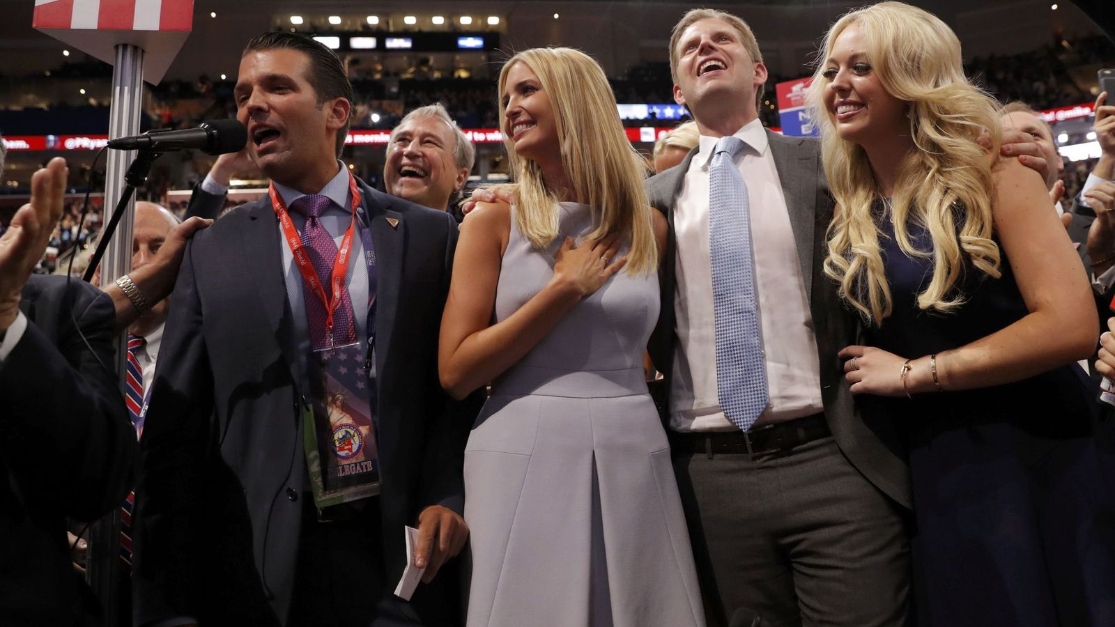 Foto: Los hijos de Donald Trump celebran la confirmación de su padre como candidato oficial republicano a la presidencia. (Reuters)