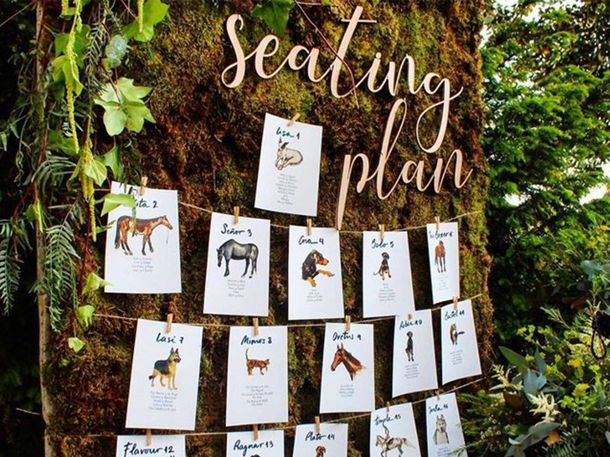 Foto: Ideas muy especiales para el seating plan de tu boda. (@pelayolacazette vía @asdebodas)