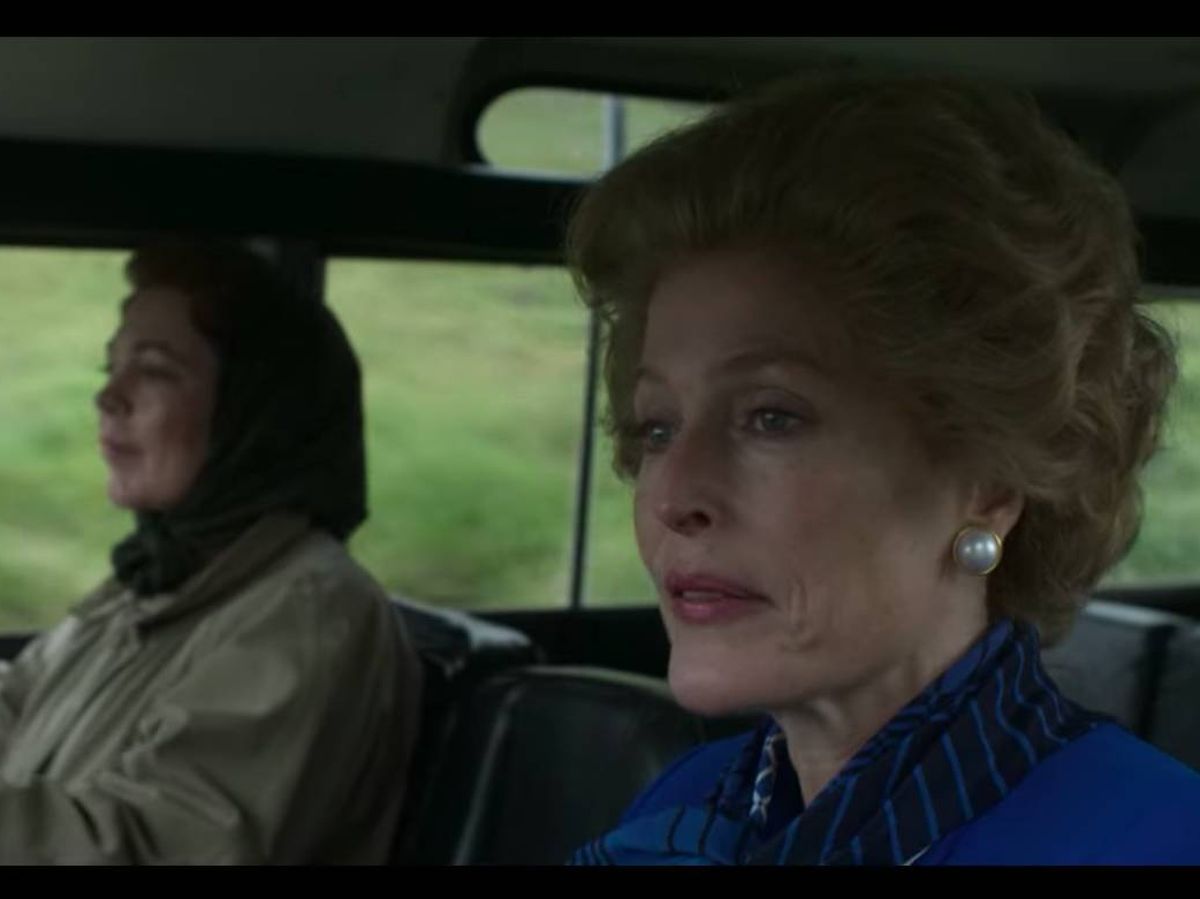 Foto: Isabel II y Margaret Thatcher en 'The Crown'. (Netflix)