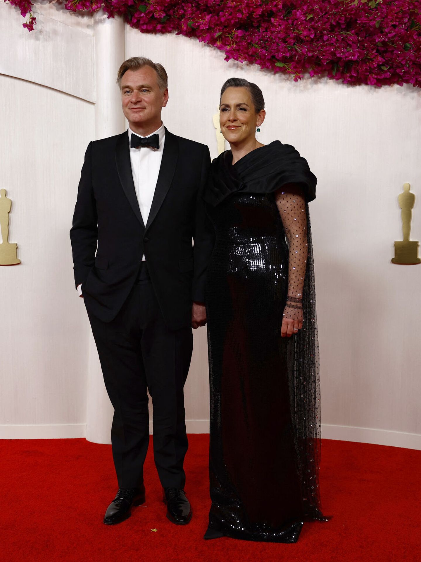 Christopher Nolan and Emma Thomas pose on the red carpet during the Oscars arrivals at the 96th Academy Awards in Hollywood, Los Angeles, California, U.S., March 10, 2024. REUTERS Sarah Meyssonnier