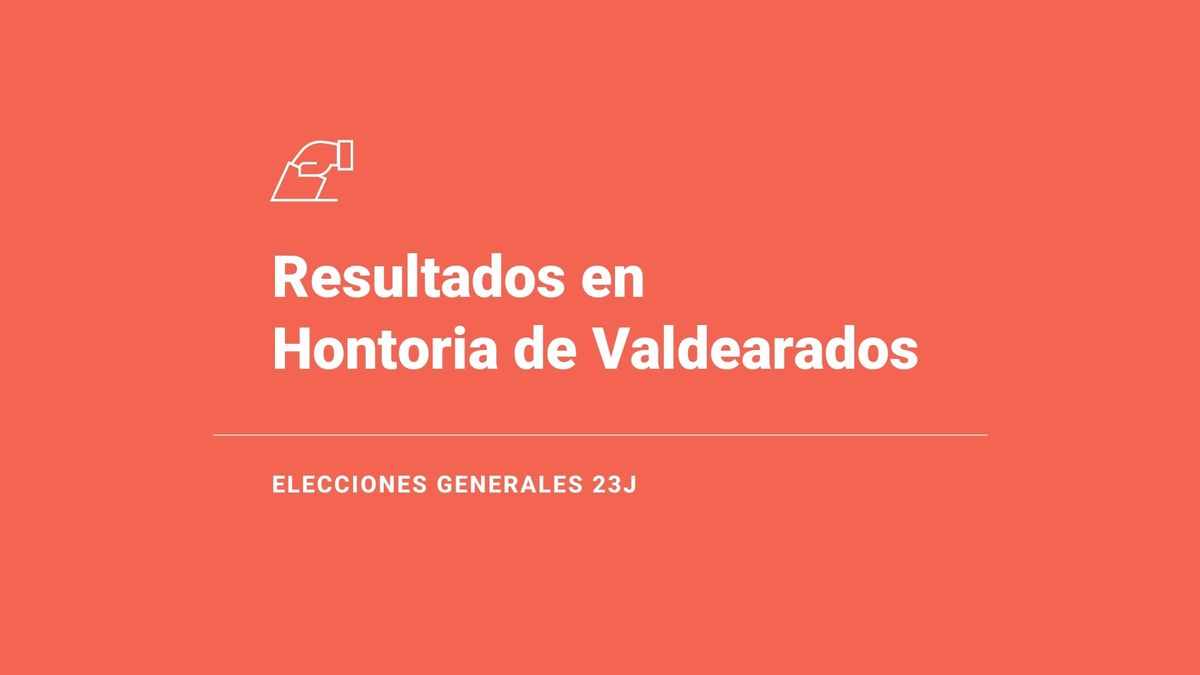 Resultados, ganador y última hora en Hontoria de Valdearados de las elecciones generales 2023: el PP, fuerza más votada