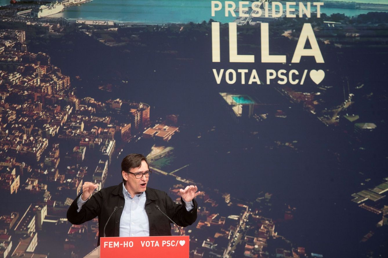 El candidato del PSC a la Generalitat, Salvador Illa. (EFE)