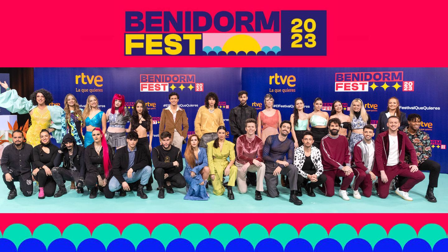 Artistas participantes en Benidorm Fest 2023. (ECTV/RTVE)