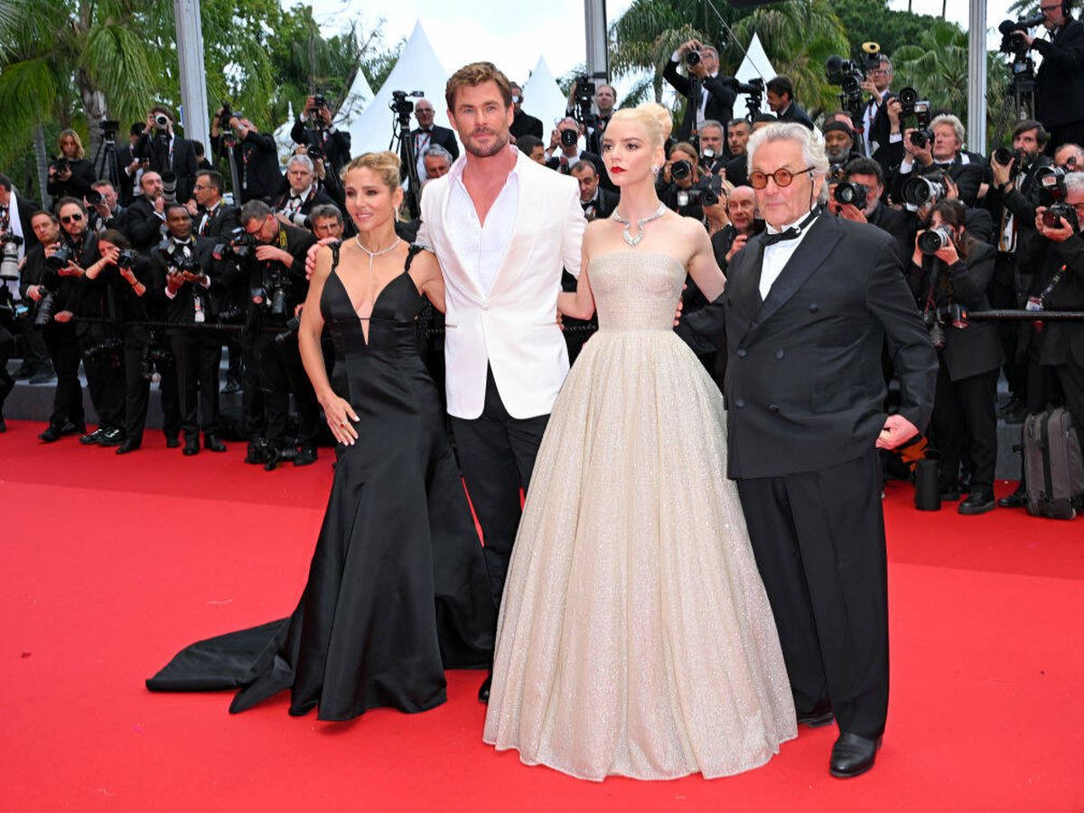 Foto: Elsa Pataky, Chris Hemsworth y Anya Taylor-Joy protagonizan la alfombra roja del segundo día del Festival de Cannes. (Getty)